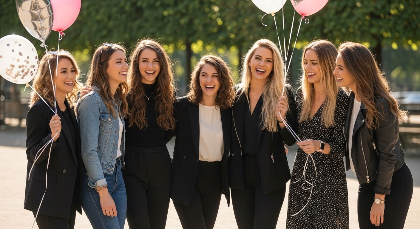 enterrement vie jeune fille fête amies