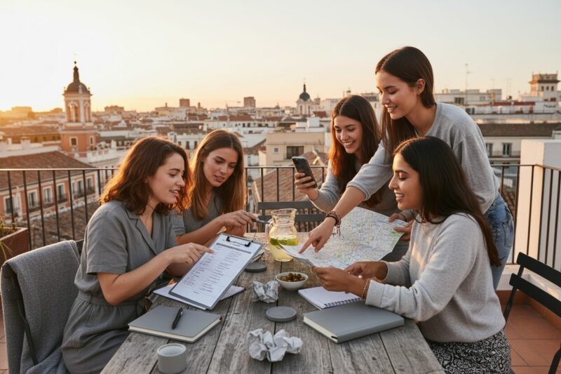 EVJF rooftops Madrid planning