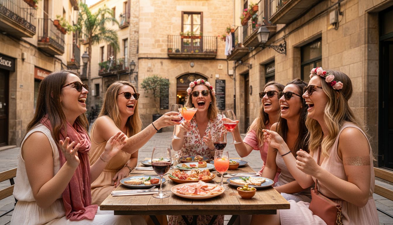 groupe amies barcelone